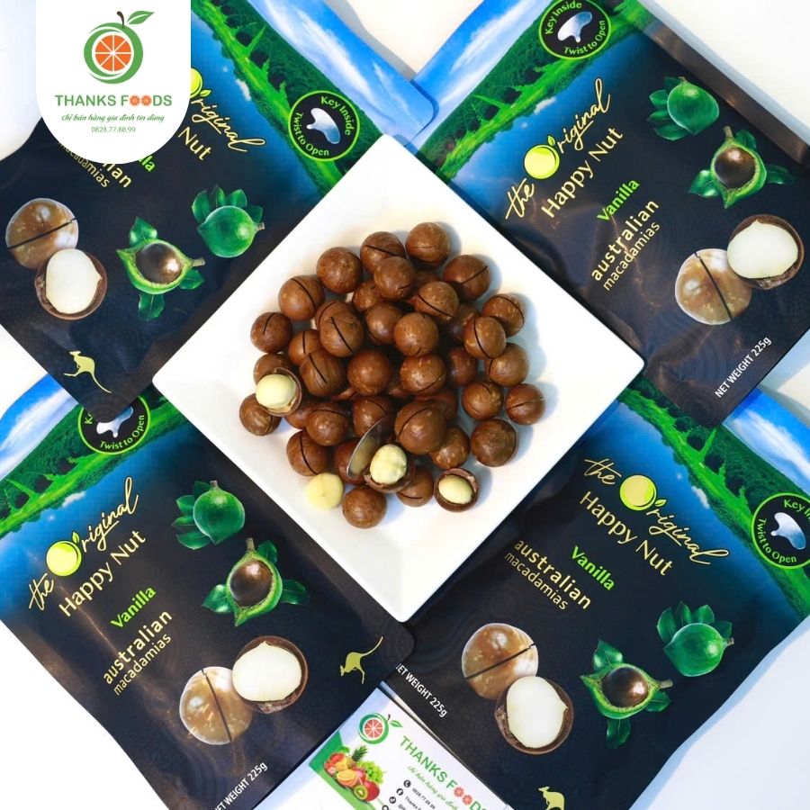 Hạt Macca Happy Nut Úc Vị Vanilla 5 Hạt Macca Happy Nut Úc Vị Vanilla - Ảnh 5