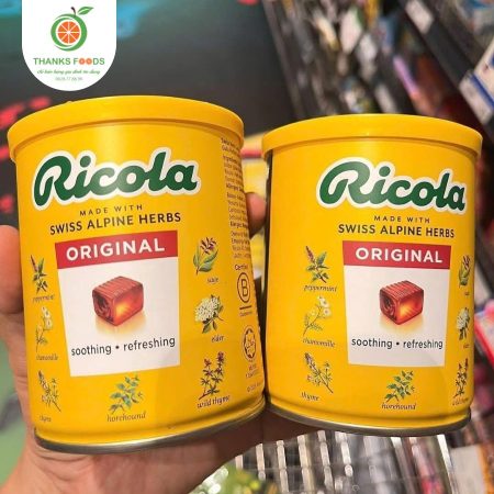 Kẹo Ngậm Ho Thảo Mộc Ricola Swiss Alpine Herbs 7 Kẹo ngậm ho Ricola Thụy Sĩ