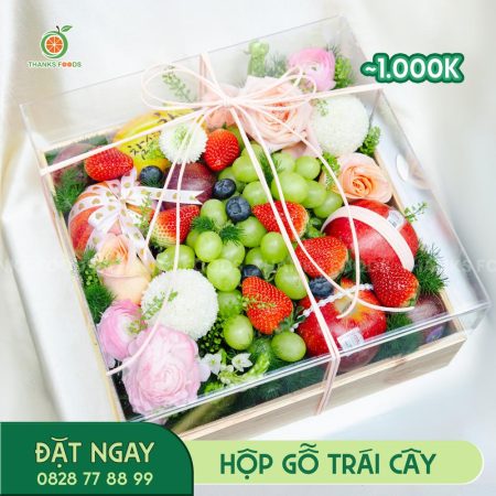 M043 Hộp Gỗ Trái Cây