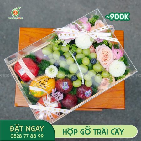 M044 Hộp Gỗ Trái Cây