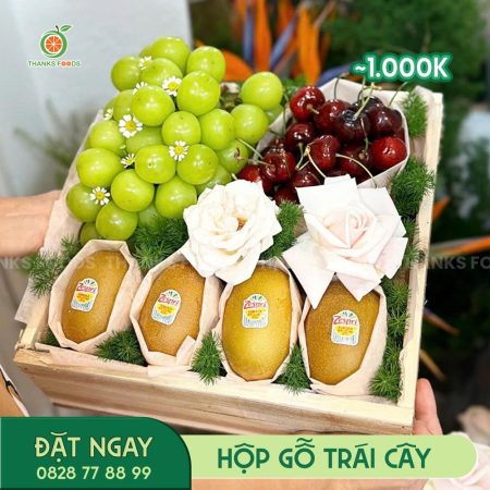M078 Hộp Gỗ Trái Cây