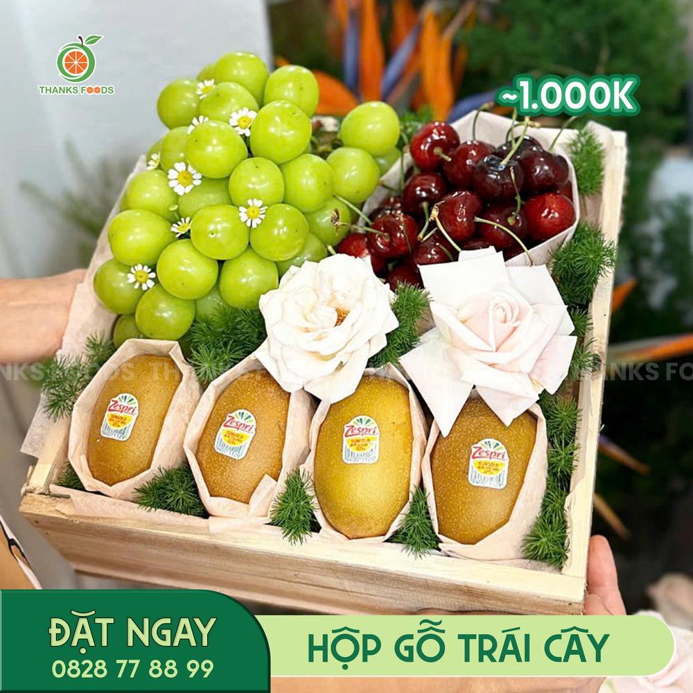 M078 Hộp Gỗ Trái Cây 1 M078 Hộp Gỗ Trái Cây