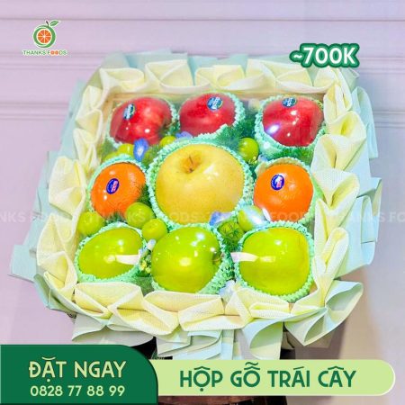 M082 Hộp Gỗ Trái Cây